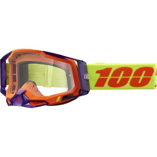100% Racecraft 2 Goggles - PANAM WITH CLEAR LENS