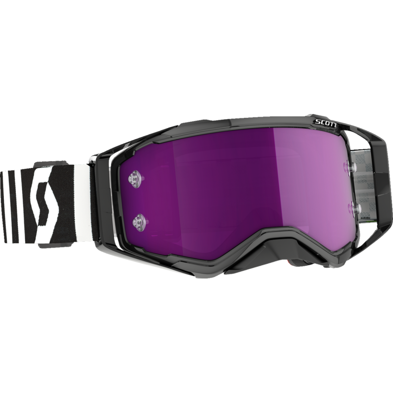 SCOTT Prospect Goggles - BLACK AND WHITE WITH PURPLE CROME
