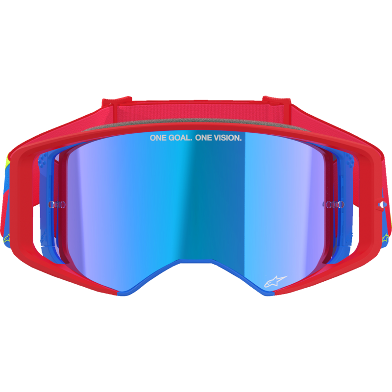 ALPINESTARS Supertech Corp Goggle - RED/BLUE MIRROR