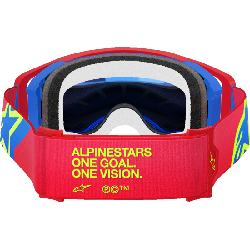 ALPINESTARS Supertech Corp Goggle - RED/BLUE MIRROR