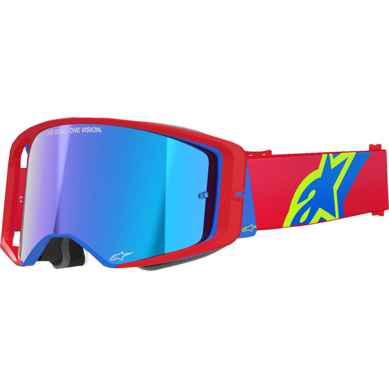 ALPINESTARS Supertech Corp Goggle - RED/BLUE MIRROR