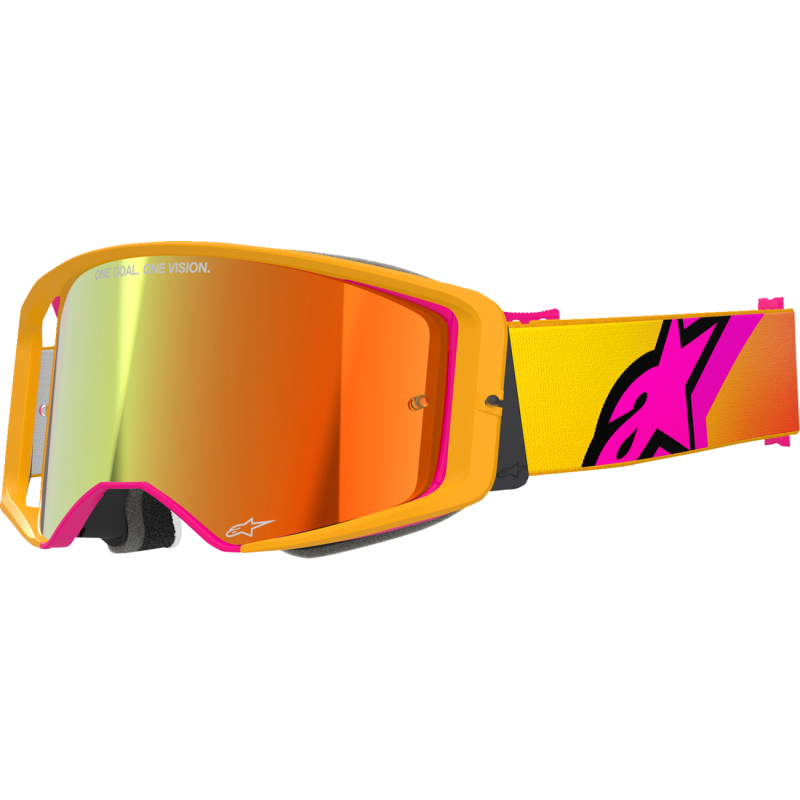 ALPINESTARS Supertech Corp Goggle - YELLOW/PINK