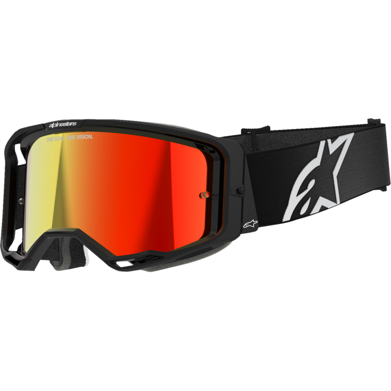 ALPINESTARS Vision 8 CORP Goggles - BLACK AND MIRROR RED