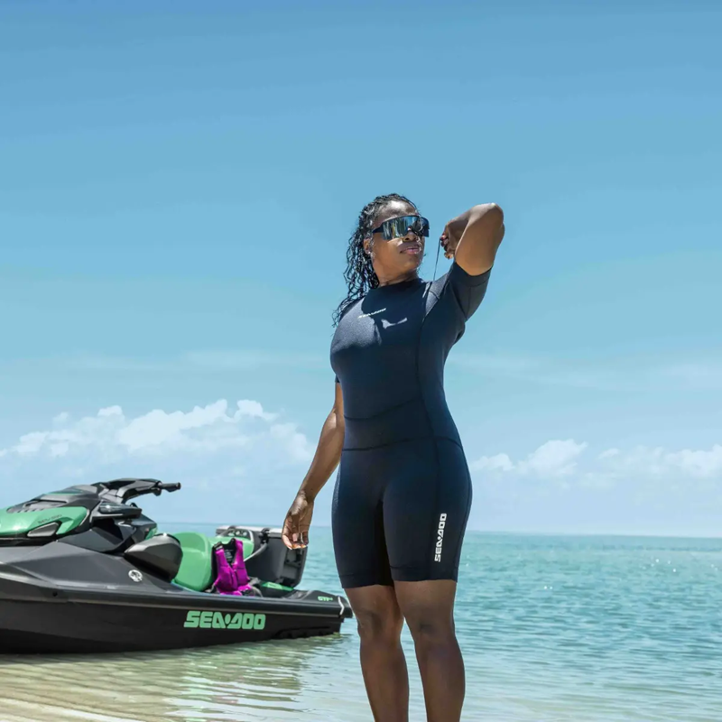 SEA-DOO 2mm Women's Neoprene Shorty Wetsuit - BLACK