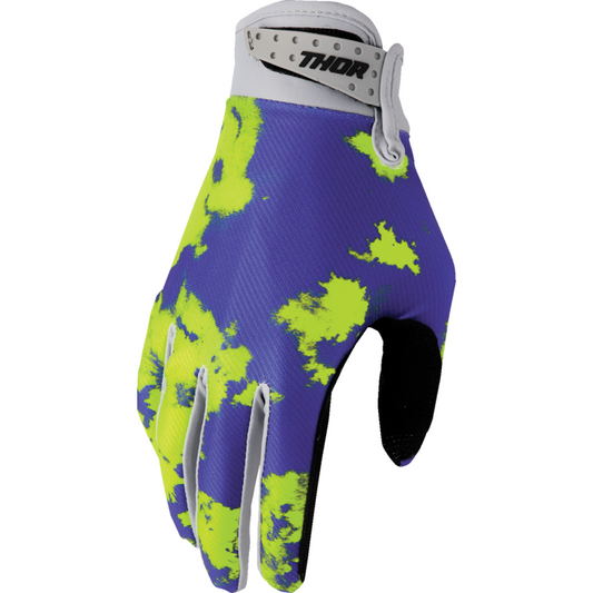 THOR Launchmode Youth Gloves - BLEACH GREY AND ACID