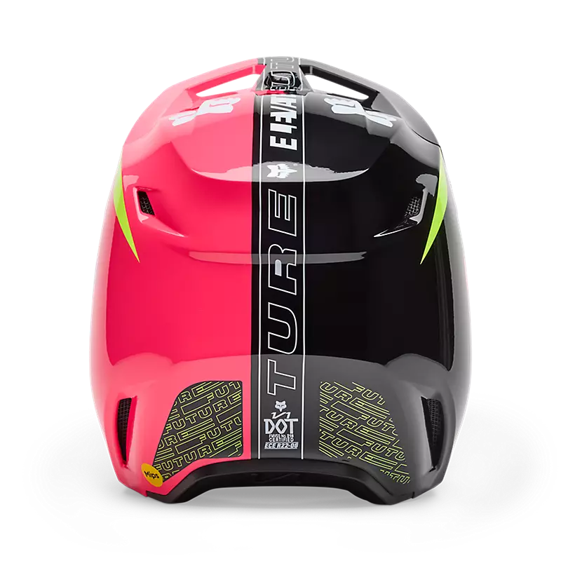 FOX Youth V1 Elevated Helmet - PINK AND PURPLE