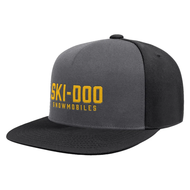 SKI-DOO Flat Brim Cap - CHARCOAL