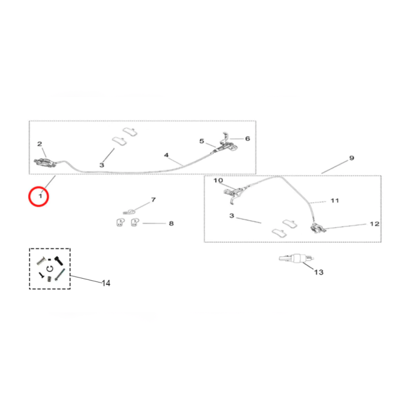 SUR-RON Complete Rear Brake Assembly