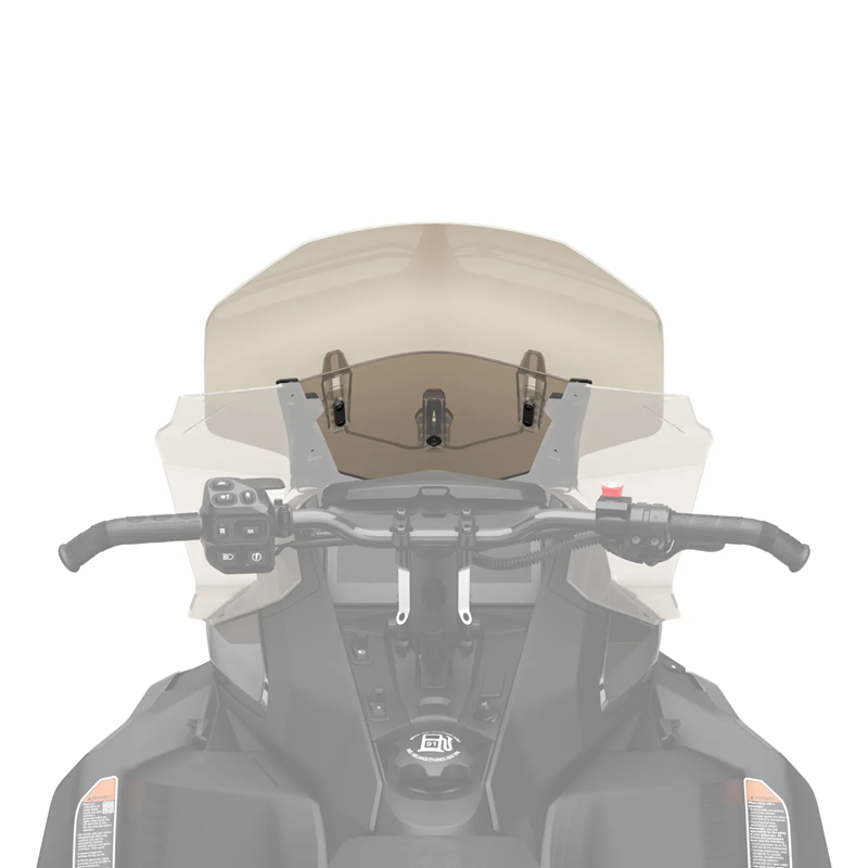 SKI-DOO Adjustable Windshield with Support - HIGH TO ULTRA HIGH