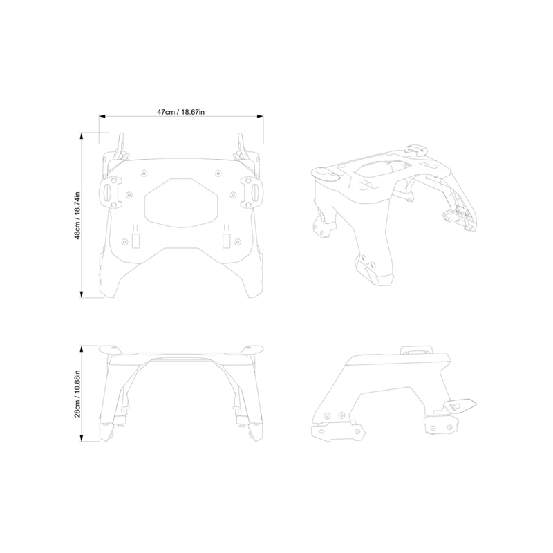 SKI-DOO LinQ 1+1 Removable Rack