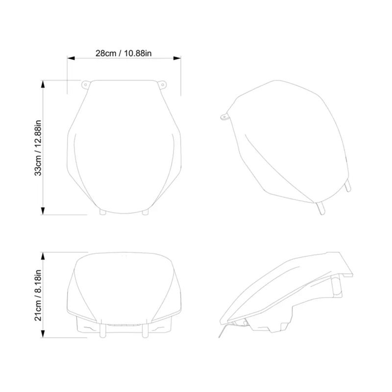SKI-DOO Soft Glove Box Extension - 4.8L