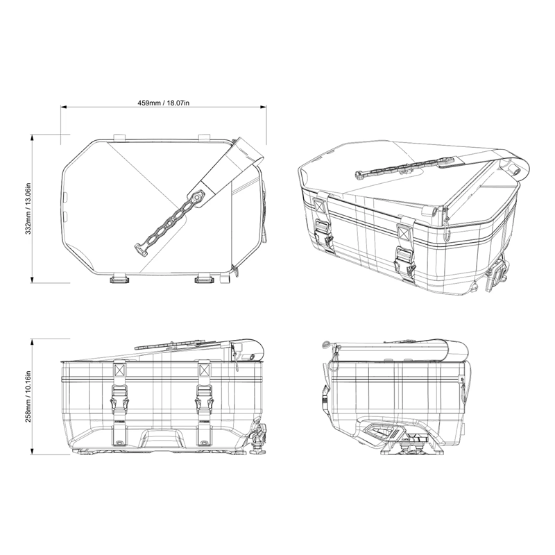 SKI-DOO LinQ Deep Snow Expandable Bag - 20L