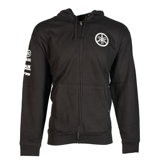 YAMAHA Tuning Fork Zip Hoodie - BLACK