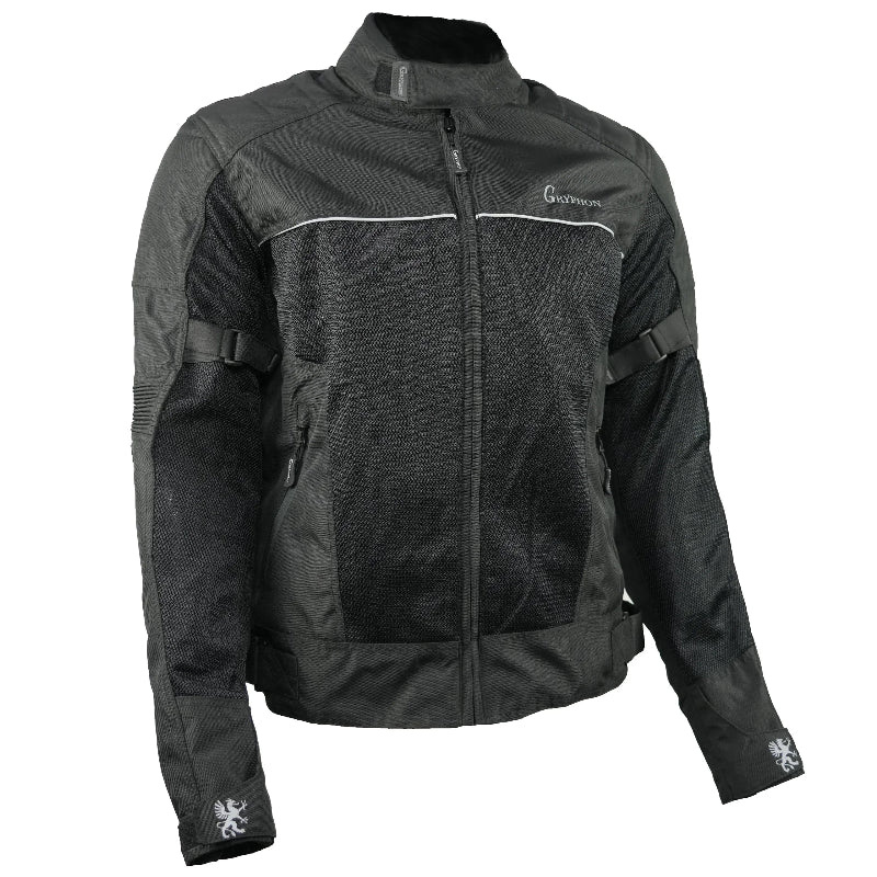 GRYPHON Men's Breeze Mesh Textile Jacket - BLACK