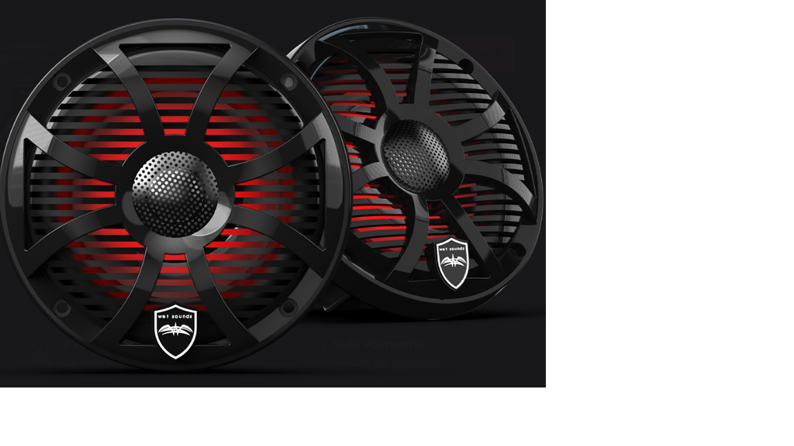 WETSOUNDS REVO Series 6.5-inch Speakers w/ SW-Black RGB Grilles