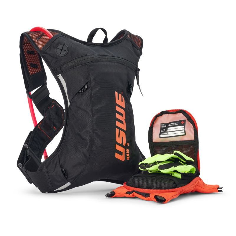 USWE Raw 3L Enduro Hydration Pack - ORANGE
