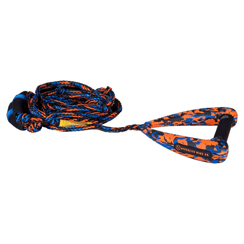 HYPERLITE 25' Arc Surf Rope W/ Handle - BLUE AND ORANGE