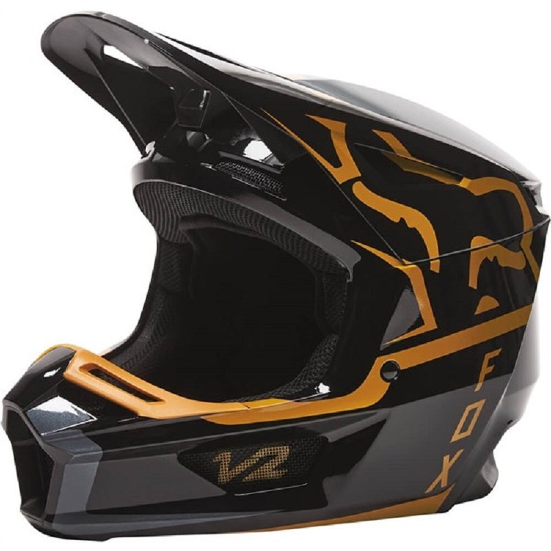 Gold dirt bike helmet sale