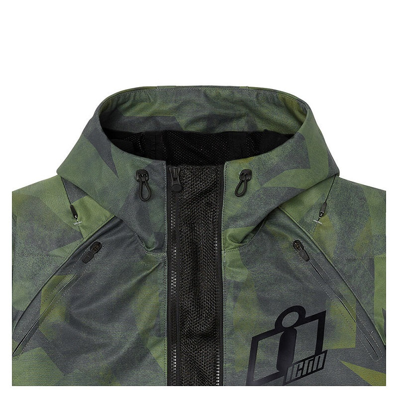 ICON Airform Battlescar Jacket - GREEN
