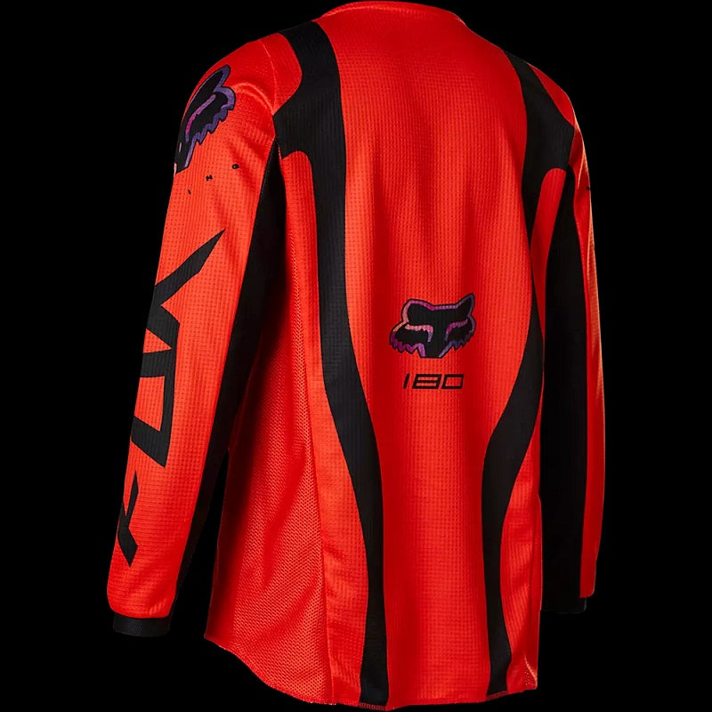 FOX Youth 180 Venz Jersey - FLO RED