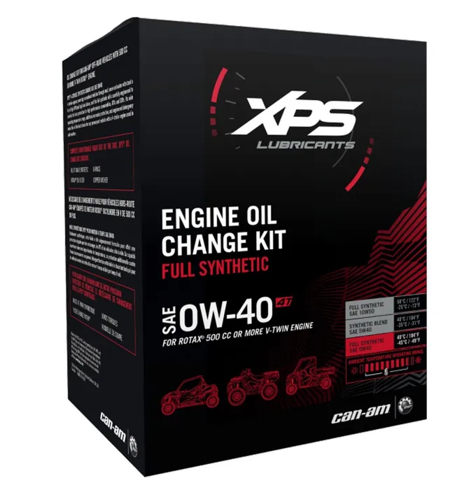 XPS 4T 0W-40 Synthetic Oil Change Kit For Rotax 500 CC Or More V-Twin Engine 9779259