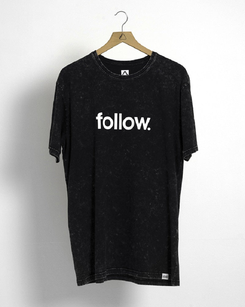 FOLLOW Stone Corp Mens Tee - BLACK