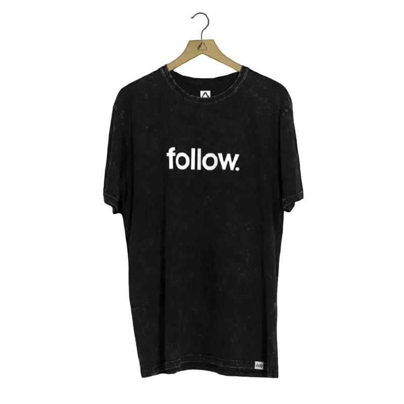 FOLLOW Stone Corp Mens Tee - BLACK