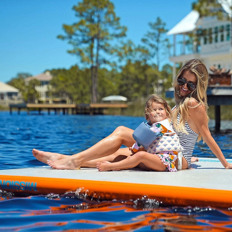 MISSION Reef 6.5' X 19' Inflatable Water Mat - WHITE