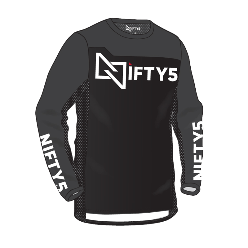 NIFTY5 Techlight Jersey - BLACK