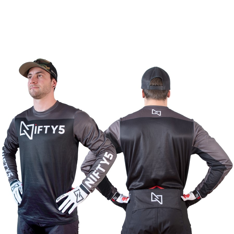 NIFTY5 Techlight Jersey - BLACK