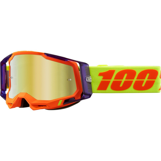 100% Racecraft 2 Goggles - MIRROR GOLD PANAM
