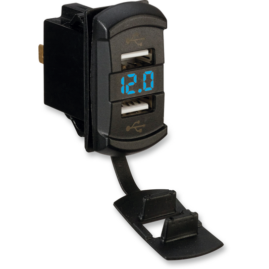 MOOSE Voltmeter with Dual USB Charge Ports
