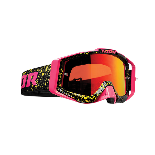 THOR Sniper Pro Goggles - FLO PINK AND BLACK