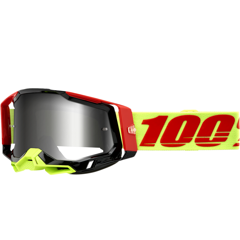100% Racecraft 2 Goggles - WIZ FLASH SILVER