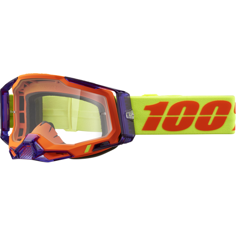 100% Racecraft 2 Goggles - PANAM WITH CLEAR LENS