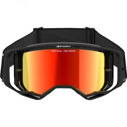 ALPINESTARS Vision 8 CORP Goggles - BLACK AND MIRROR RED