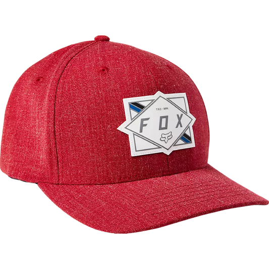 FOX Burnt Flexfit Hat - CHILI RED