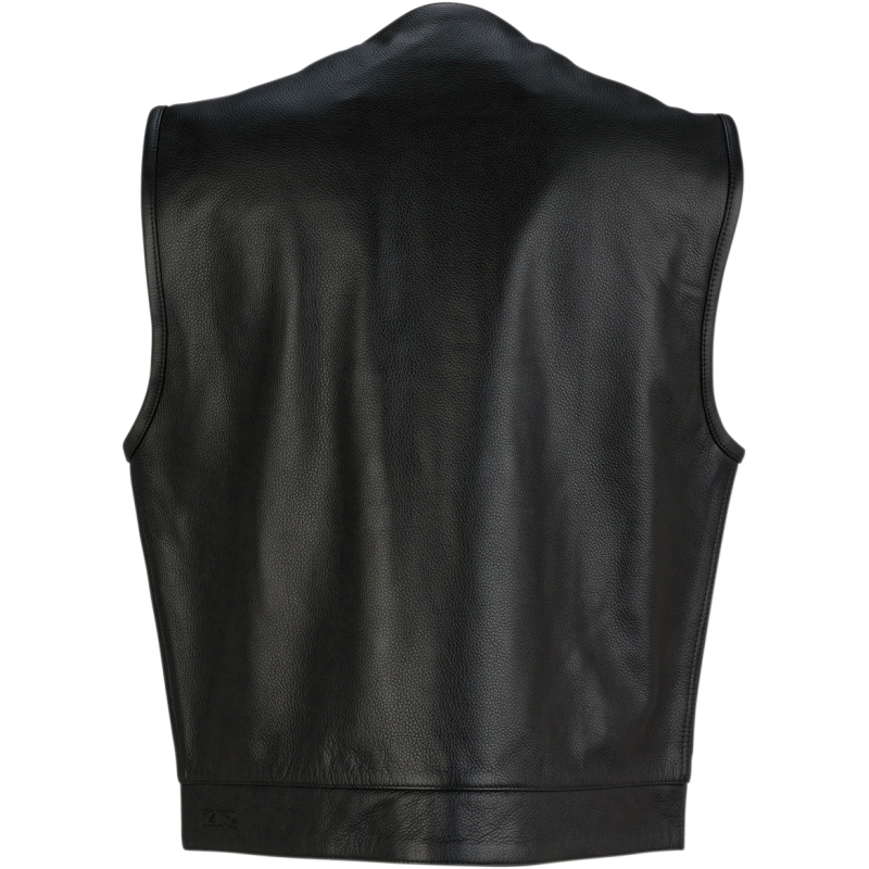 Z1R Ganja Leather Vest - BLACK