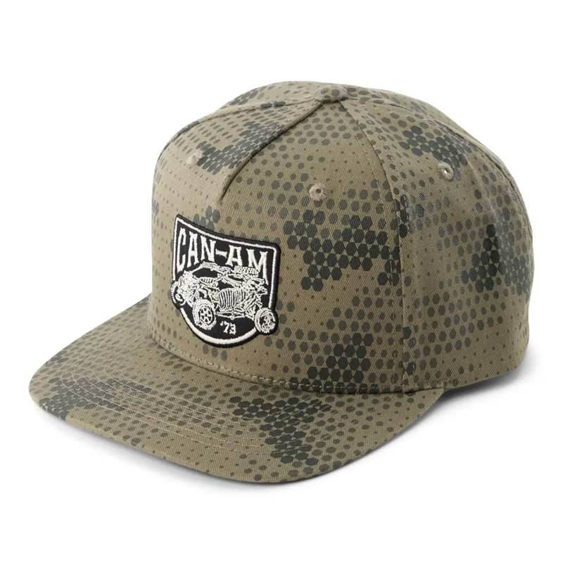 CAN-AM Mav Bones Flat Cap - ARMY GREEN