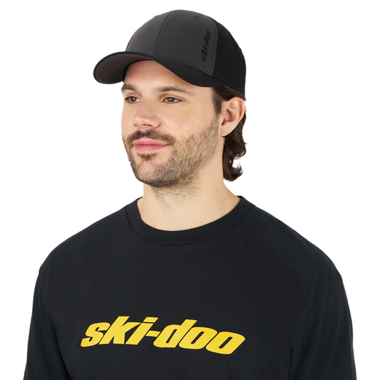SKI-DOO Vertical Curved Cap - CHARCOAL