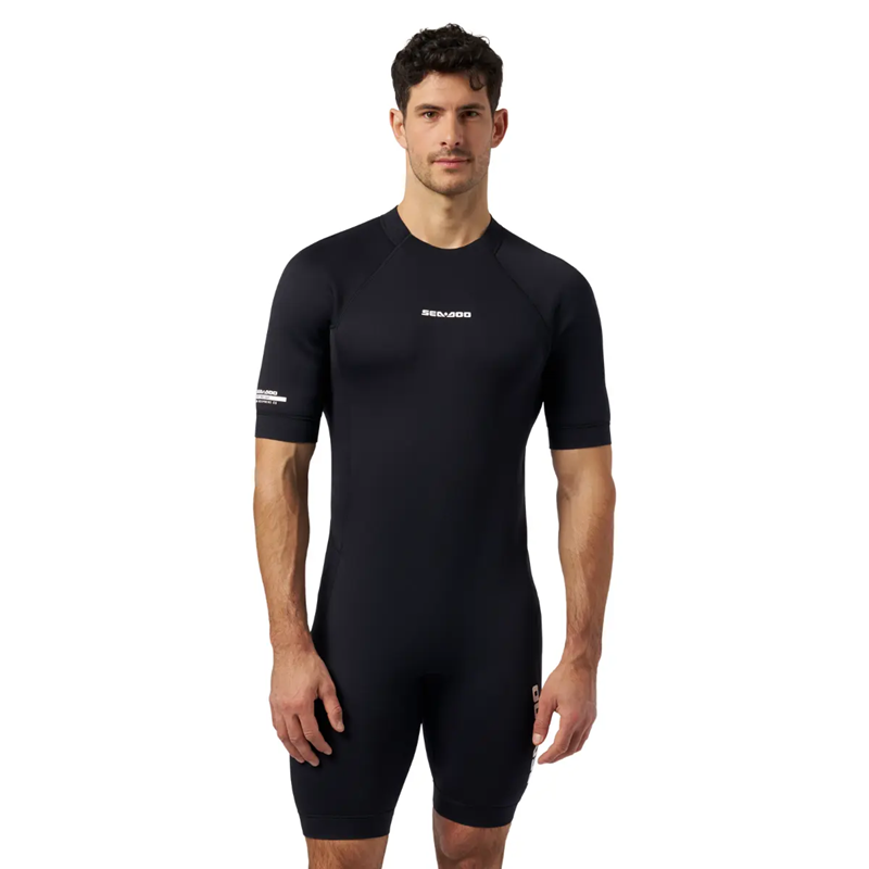 SEA-DOO 2mm Men's Neoprene Shorty Wetsuit - BLACK