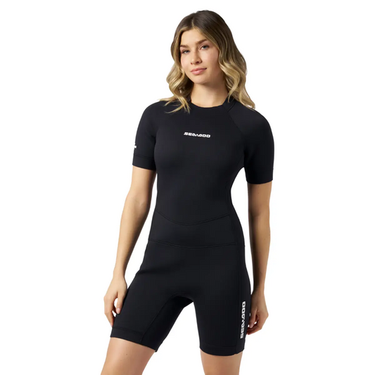 SEA-DOO 2mm Women's Neoprene Shorty Wetsuit - BLACK