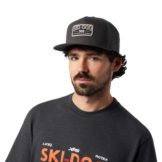 SKI-DOO Snowmobiles Flat Cap - CHARCOAL