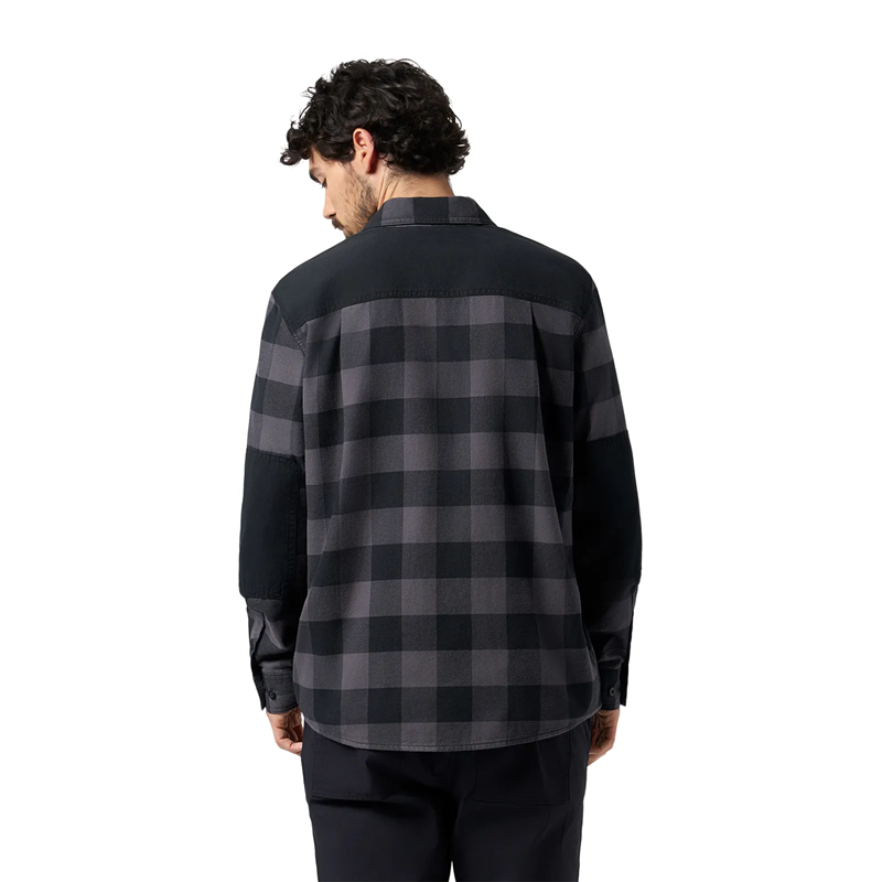 SKI-DOO Buffalo Plaid Flannel Shirt - BLACK