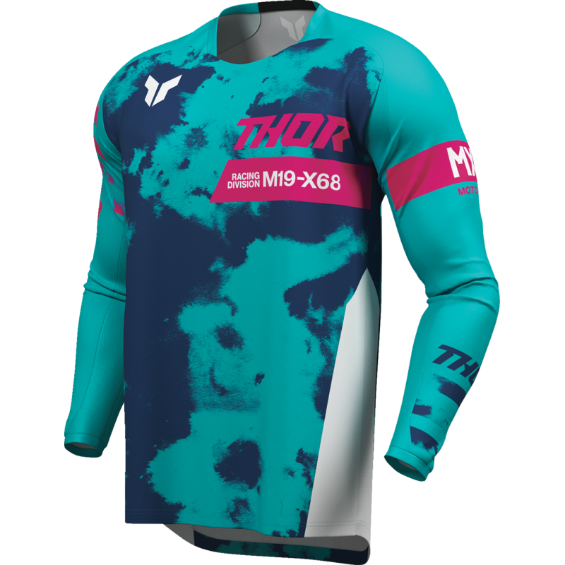 THOR Bleach Launchmode Jersey - WHITE AND AQUA