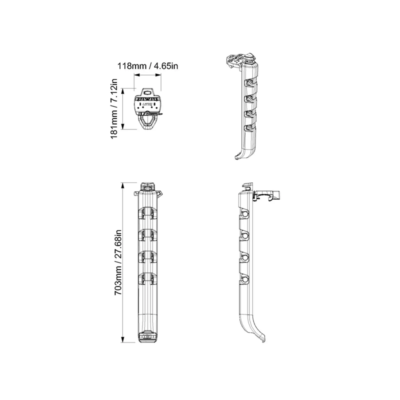 SEA-DOO Quick Access Rod Storage for Switch Pontoon