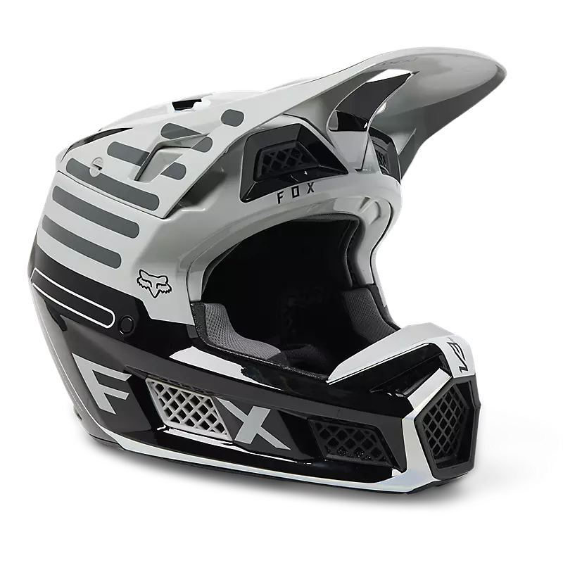 FOX V3 RS Ryaktr Helmet - STEEL GREY