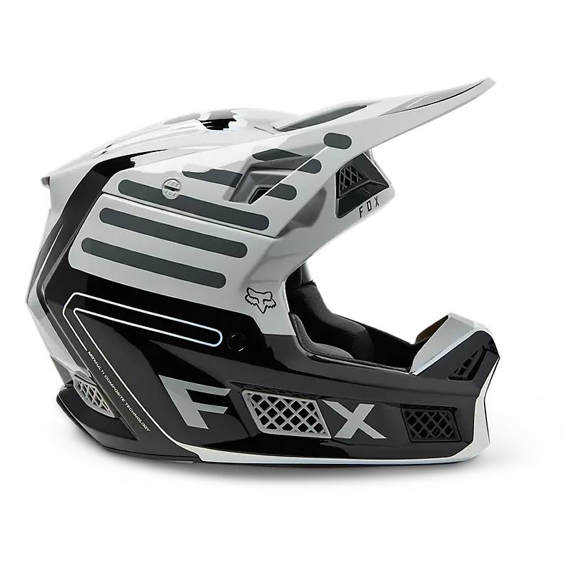 FOX V3 RS Ryaktr Helmet - STEEL GREY