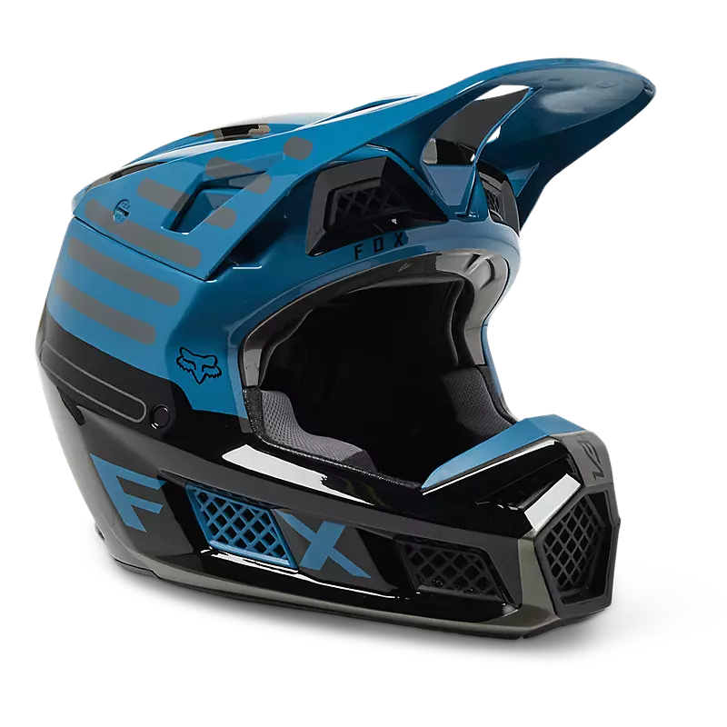FOX V3 RS Ryaktr Helmet - MAUI BLUE