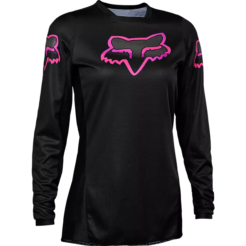 FOX Women's 180 Blackout Jersey - BLACK/PINK